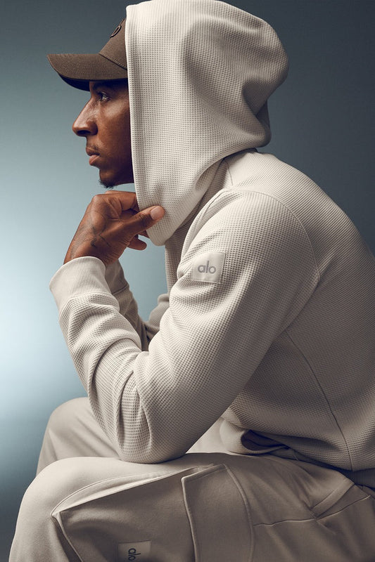 ALO Sweat À Capuche Gaufré Lounge