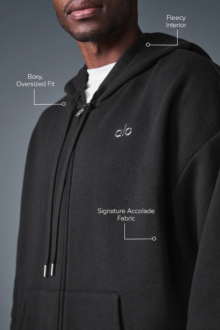 ALO Sweat À Capuche Zippé Accolade