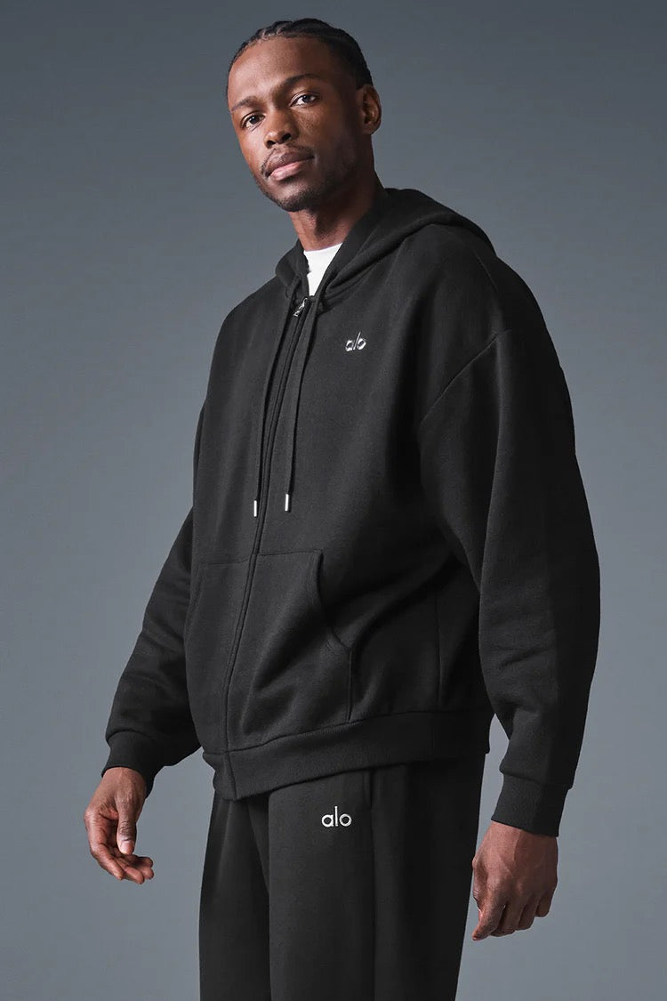 ALO Sweat À Capuche Zippé Accolade