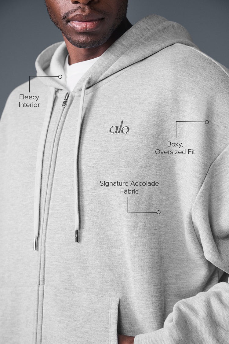 ALO Sweat À Capuche Zippé Accolade